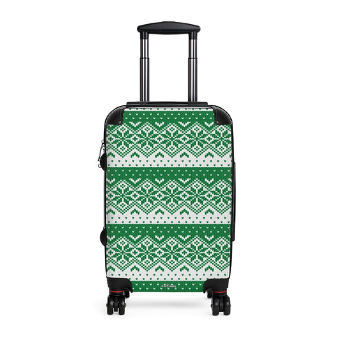 Fair Isle Knitting Cabin Suitcase